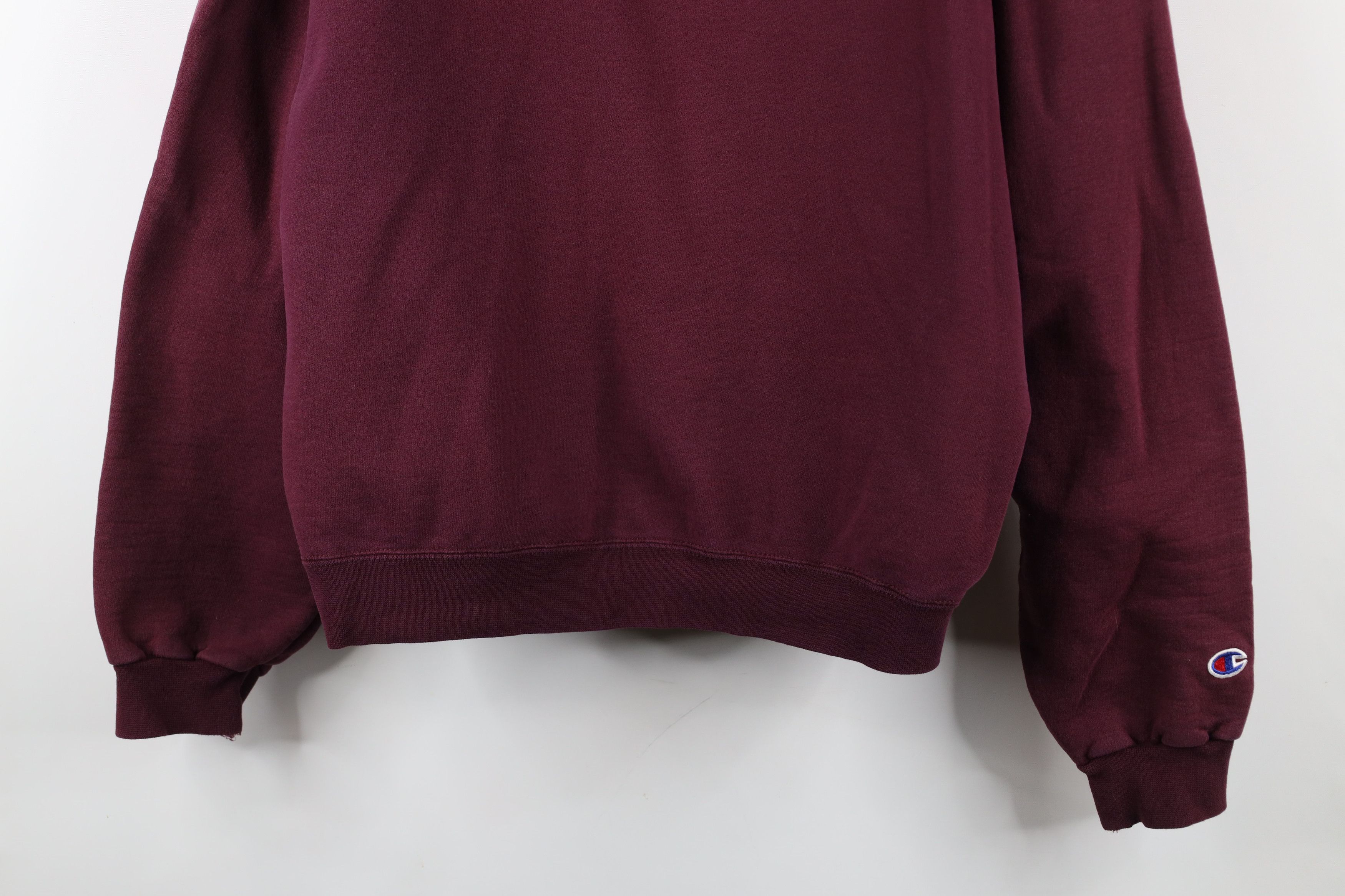 Champion × Vintage Vintage 90s Champion Monochrome Crewneck Sweatshirt Purple Size US L / EU 52-54 / 3 - 3 Thumbnail