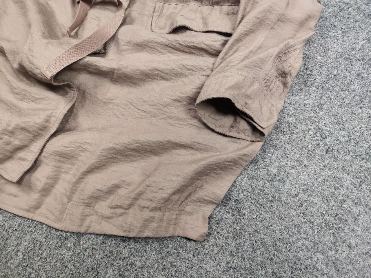 Allsaints All Saints Kinsley Parka Hooded Zip Up Tan Jacket Coat Size M / US 6-8 / IT 42-44 - 5 Thumbnail