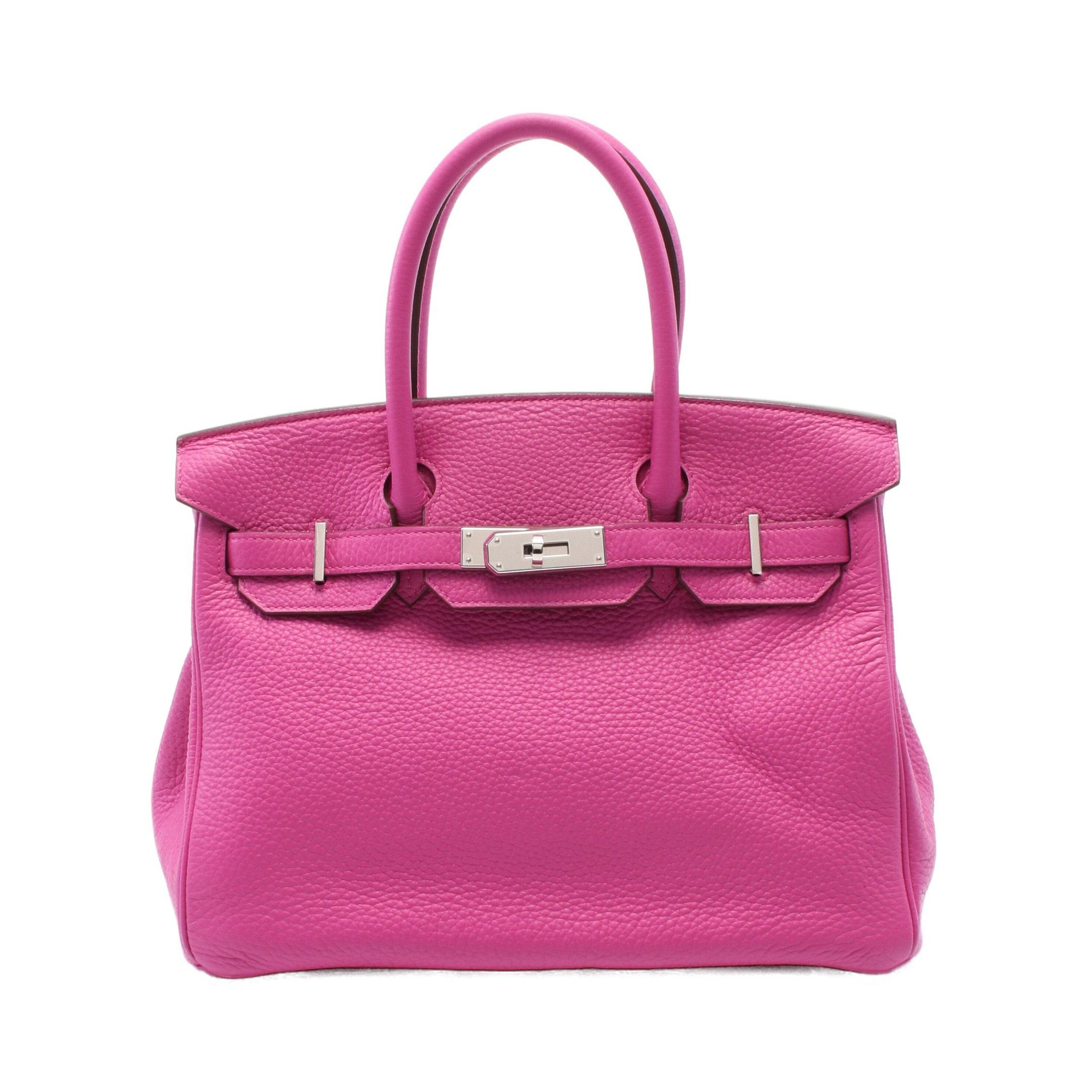 Hermes Hermes Birkin 30 Magnolia Handbag Togo Pink Purple Silver Hardware C Engraved Size ONE SIZE - 1 Thumbnail