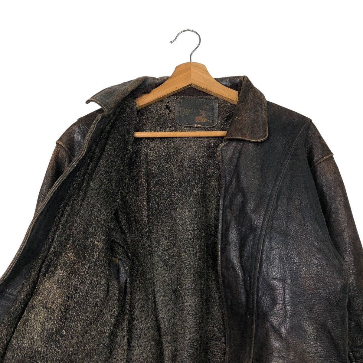 Aero Leathers 🔥TRUE VINTAGE 80’s LEATHER JACKET BLANKET RIDER HORSE Size US M / EU 48-50 / 2 - 13 Thumbnail