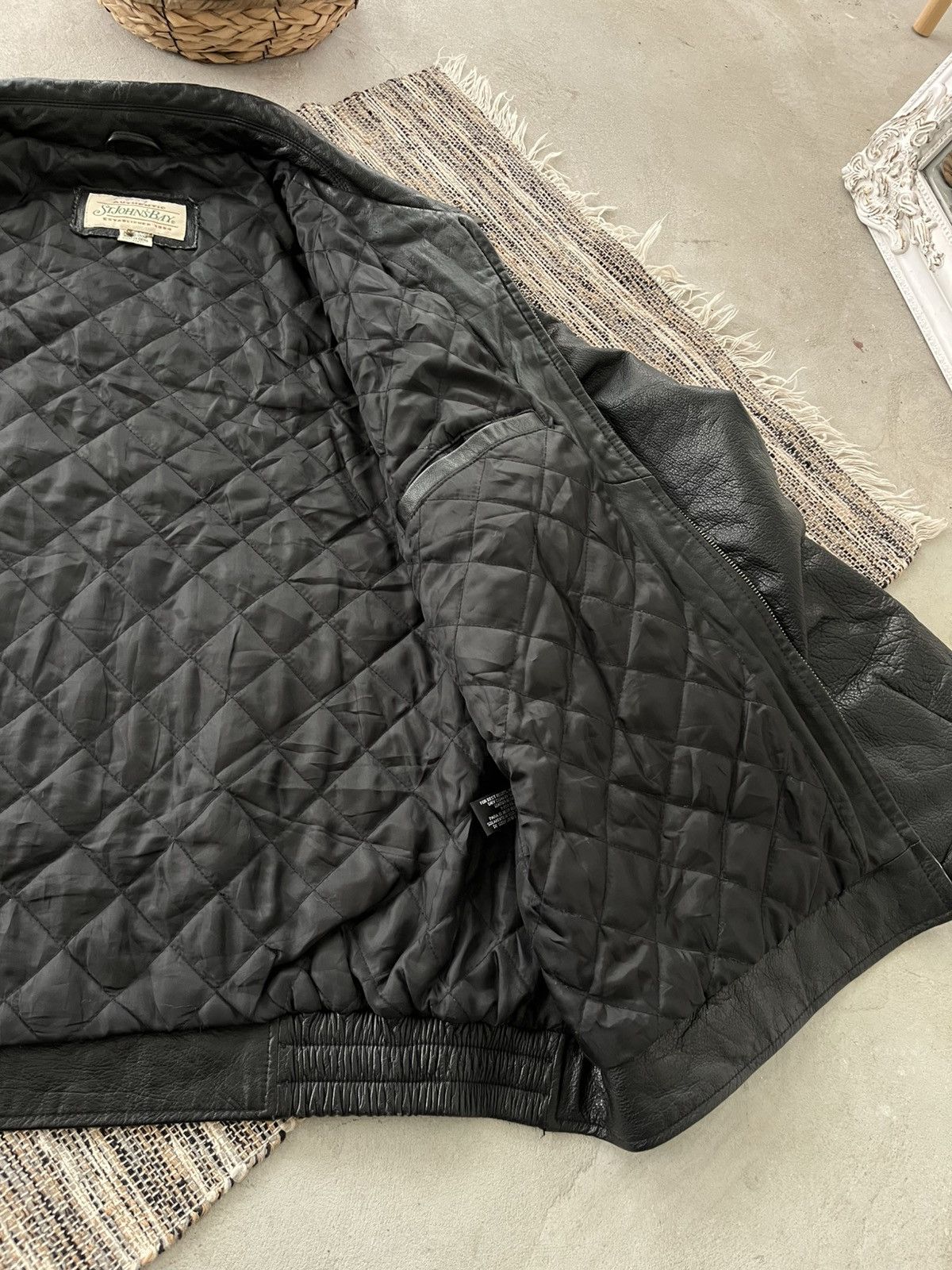 Genuine Leather Vintage Avantgarde Black Leather Coach Bomber Jacket Y2K Size US XXL / EU 58 / 5 - 13 Thumbnail