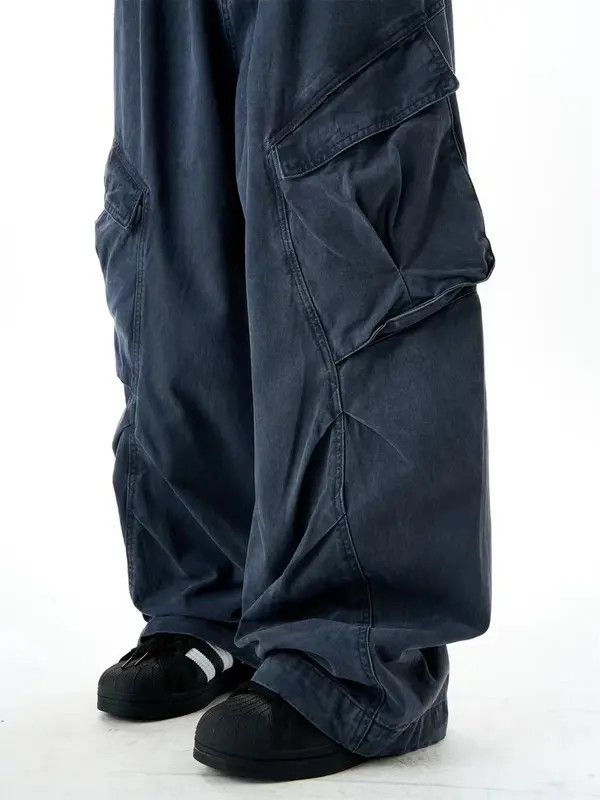 VIBE Retro High Street Hip Hop Loose Wide Leg Casual Pants Size US 31 - 6 Thumbnail