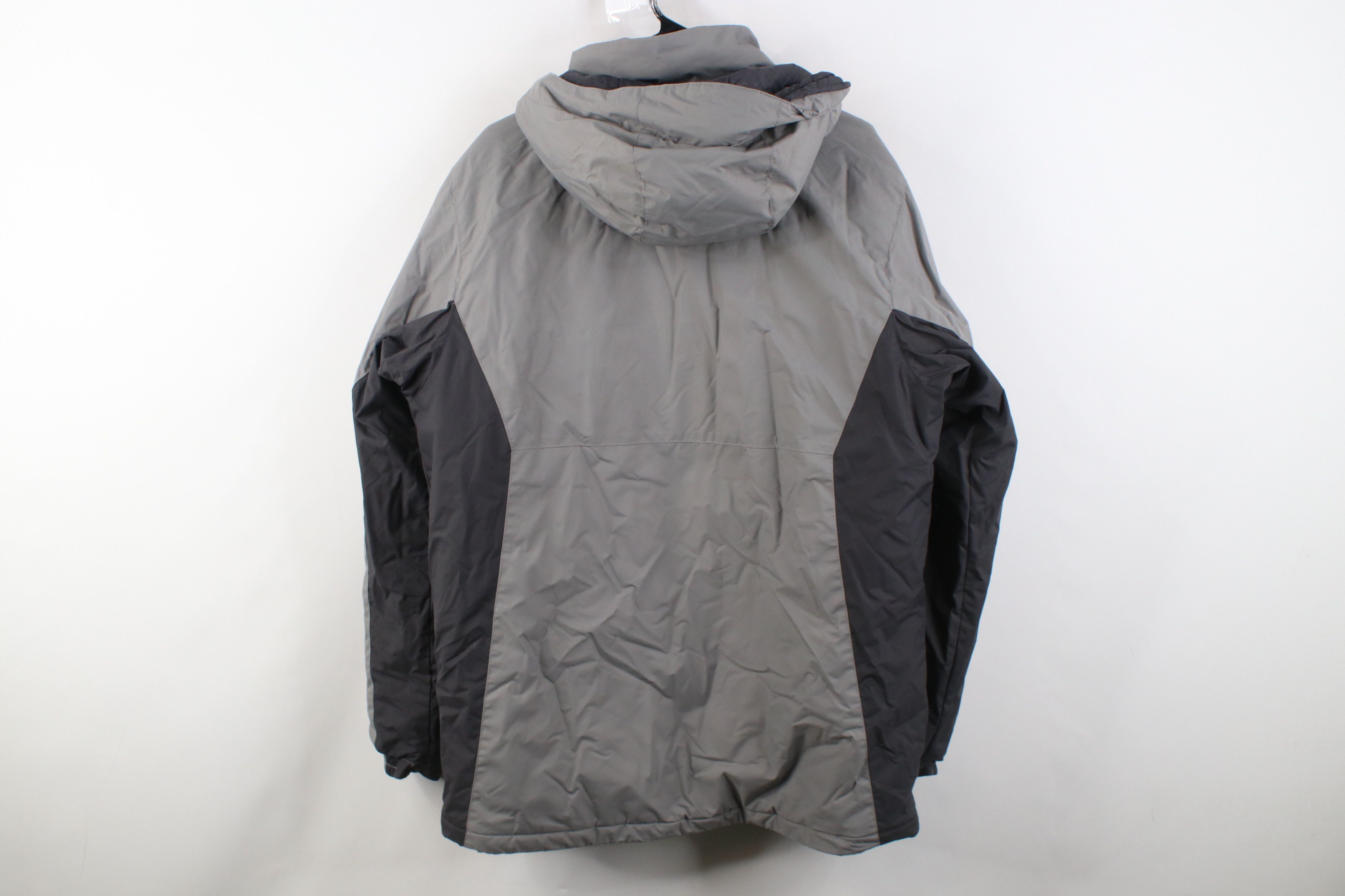 Columbia Y2K Columbia Spell Out Waterproof Hooded Puffer Jacket Gray Size US M / EU 48-50 / 2 - 14 Thumbnail
