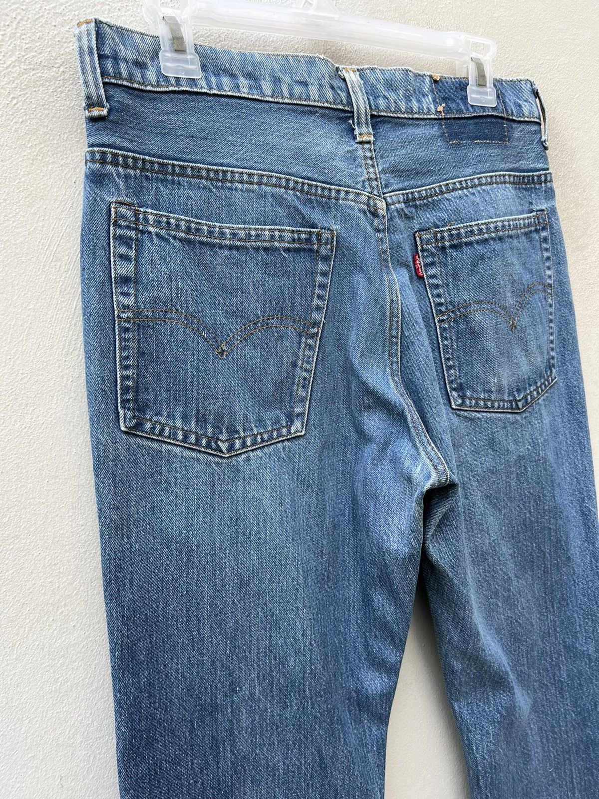 Levi's VTG 70s Levi’s 517 42 Talon Faded Blue Denim Bootcut Jeans Size US 31 - 16 Thumbnail