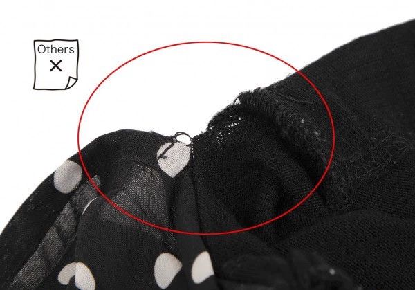 Comme des Garcons Comme Des Garcons size S Black Retro Polka Dot Design Skir Size 24" / US 00 / IT 34 - 6 Thumbnail