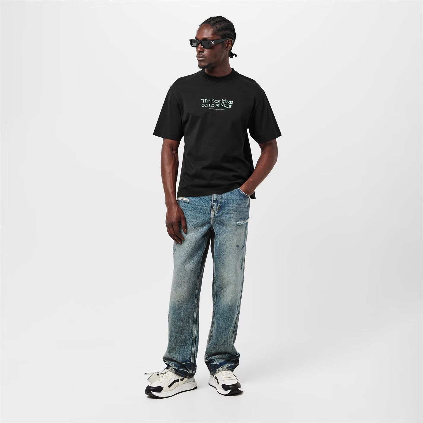 Off-White o1g2r1mq0226 Best Ideas Crew Neck T-Shirt In Black Size US S / EU 44-46 / 1 - 6 Thumbnail