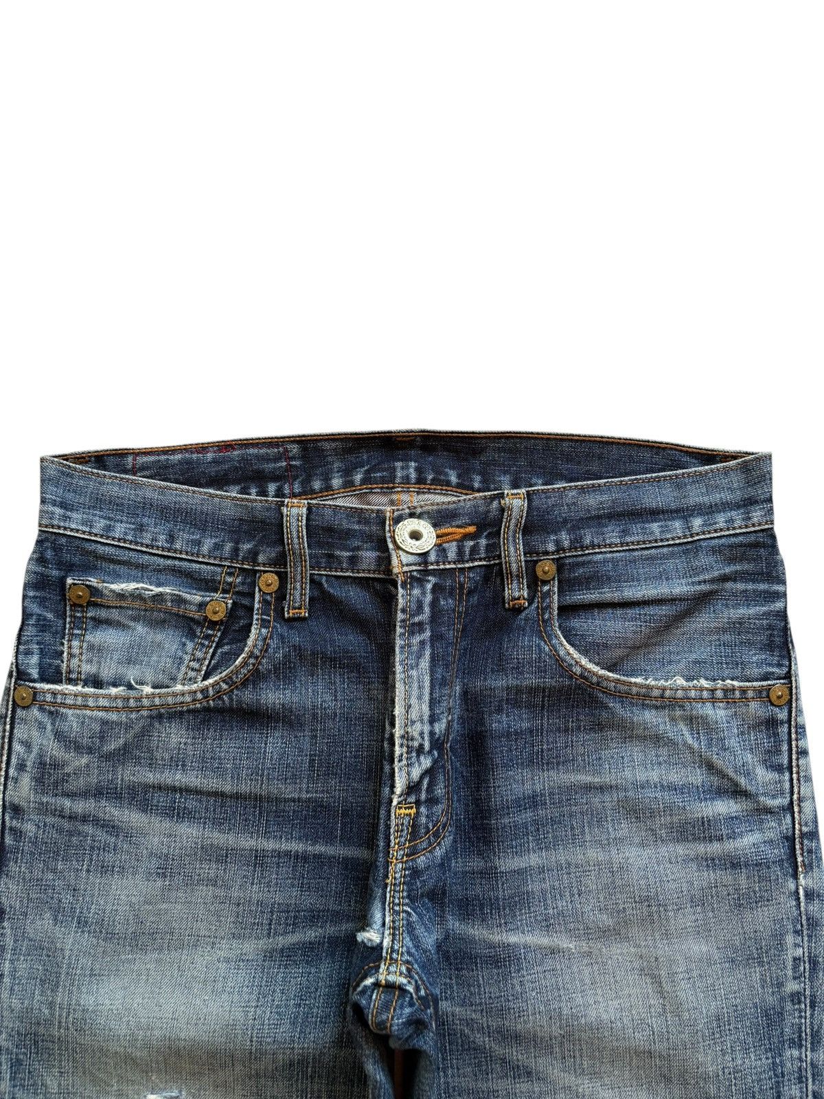 Levi's Vintage 90s Levis 502 Mud Wash Distressed Loose Jeans Size US 31 - 4 Thumbnail