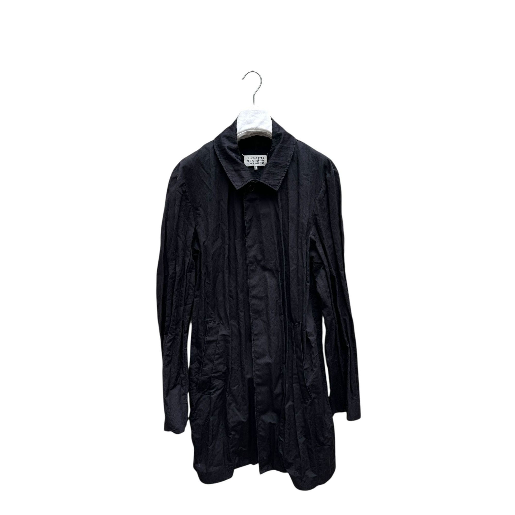 Maison Margiela Spring/Summer 2015 Navy Pleated Coat Size US M / EU 48-50 / 2 - 1 Thumbnail