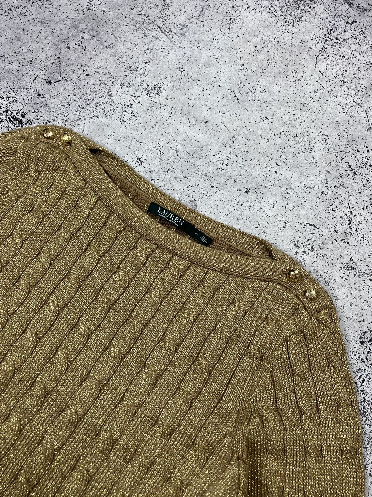 Louis Vuitton Lauren Ralph Lauren Cable Knit Sweater Size XL / US 12-14 / IT 48-50 - 5 Thumbnail