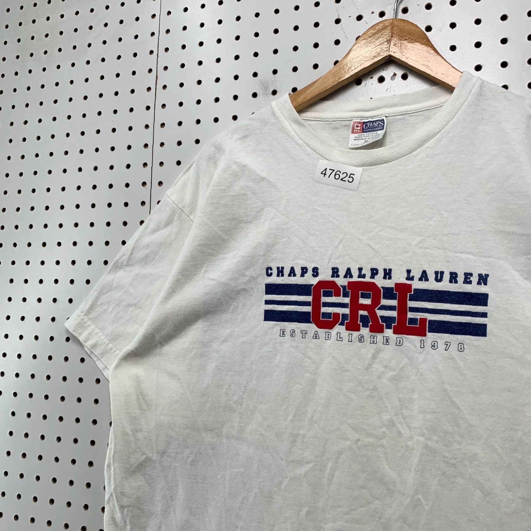 Ralph Lauren VINTAGE Ralph Lauren T-Shirt Mens XL White Short Sleeve 90s Made USA Size US XL / EU 56 / 4 - 6 Thumbnail