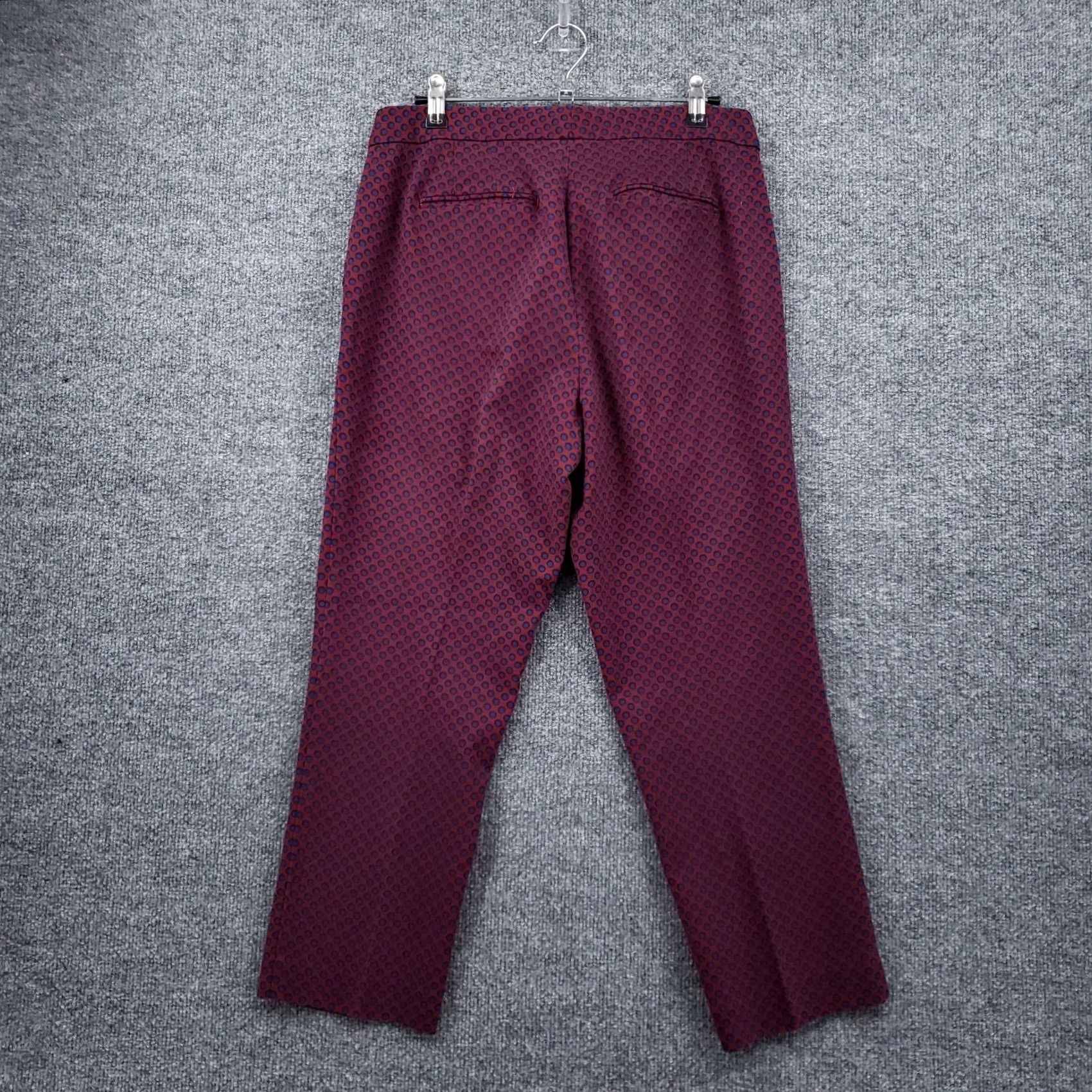 Ann Taylor Ann Taylor Pants Womens 8P Petites Red Capri Mid Rise Polka Dots Fit Capris Size 30" / US 8 / IT 44 - 2 Thumbnail