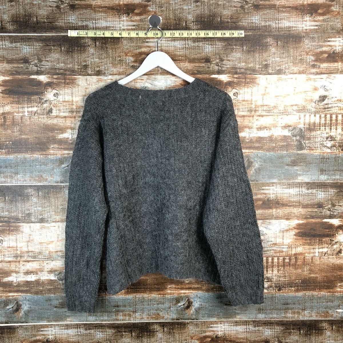 Homespun Knitwear × Uniqlo Uniqlo mohair vintage winter Grey Knitwear #A2367 Size US S / EU 44-46 / 1 - 12 Thumbnail