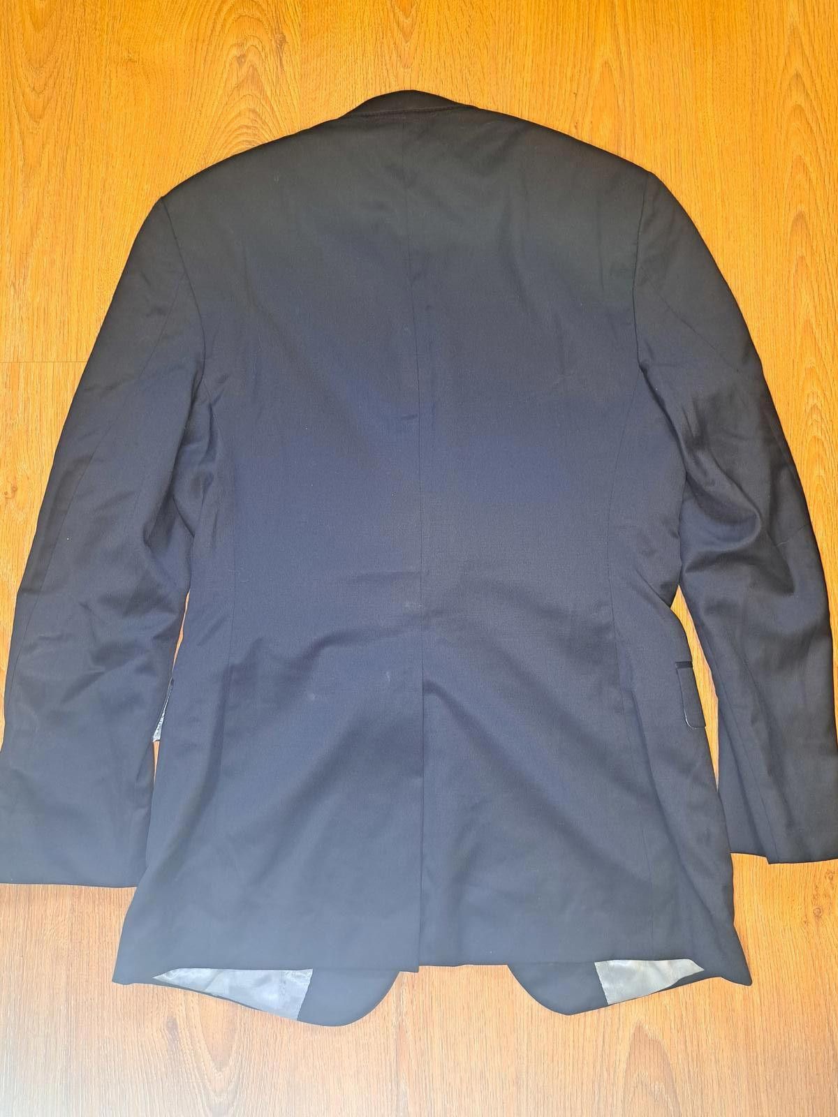 Hart Schaffner Marx Hart Schaffner Marx Blazer Mens 38R Navy Bronze Buttons Wool Size 38R - 9 Thumbnail