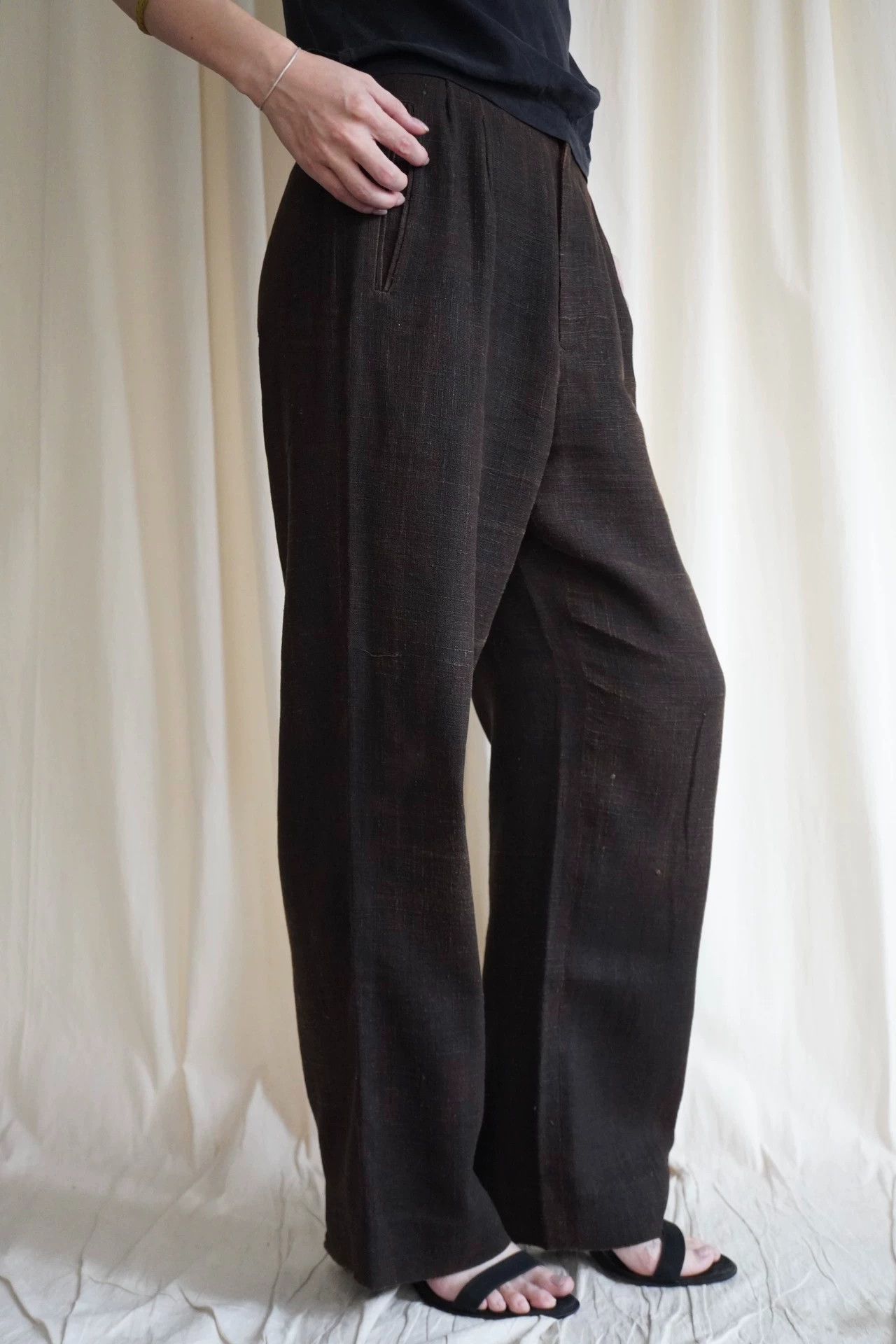 Issey Miyake Issey Miyake 1999 Mud Dyed Faded Straight Pants M Size 27" / US 4 / IT 40 - 7 Thumbnail