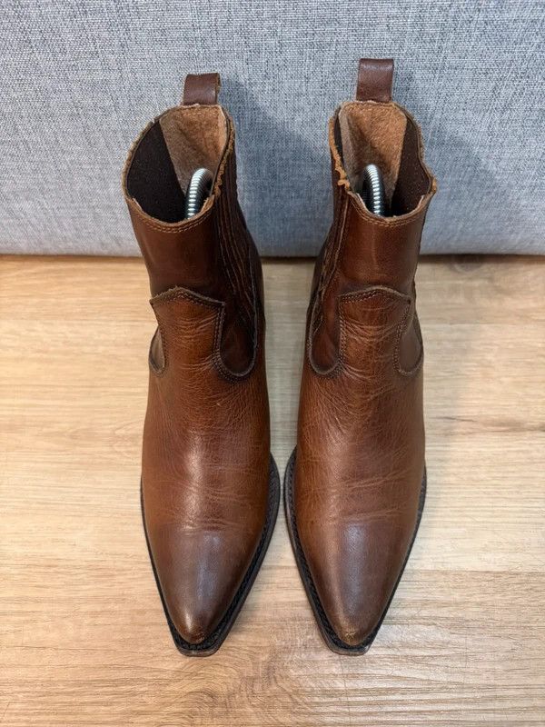 Billi Bi Billi Bi Copenhagen 3610 Leather Cowboy Western Boots 37 Size US 7 / IT 37 - 4 Thumbnail