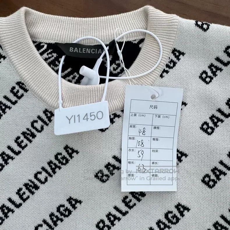Balenciaga Balenciaga Fully Printed Bulletproof Knit Top Size US XS / EU 42 / 0 - 7 Thumbnail