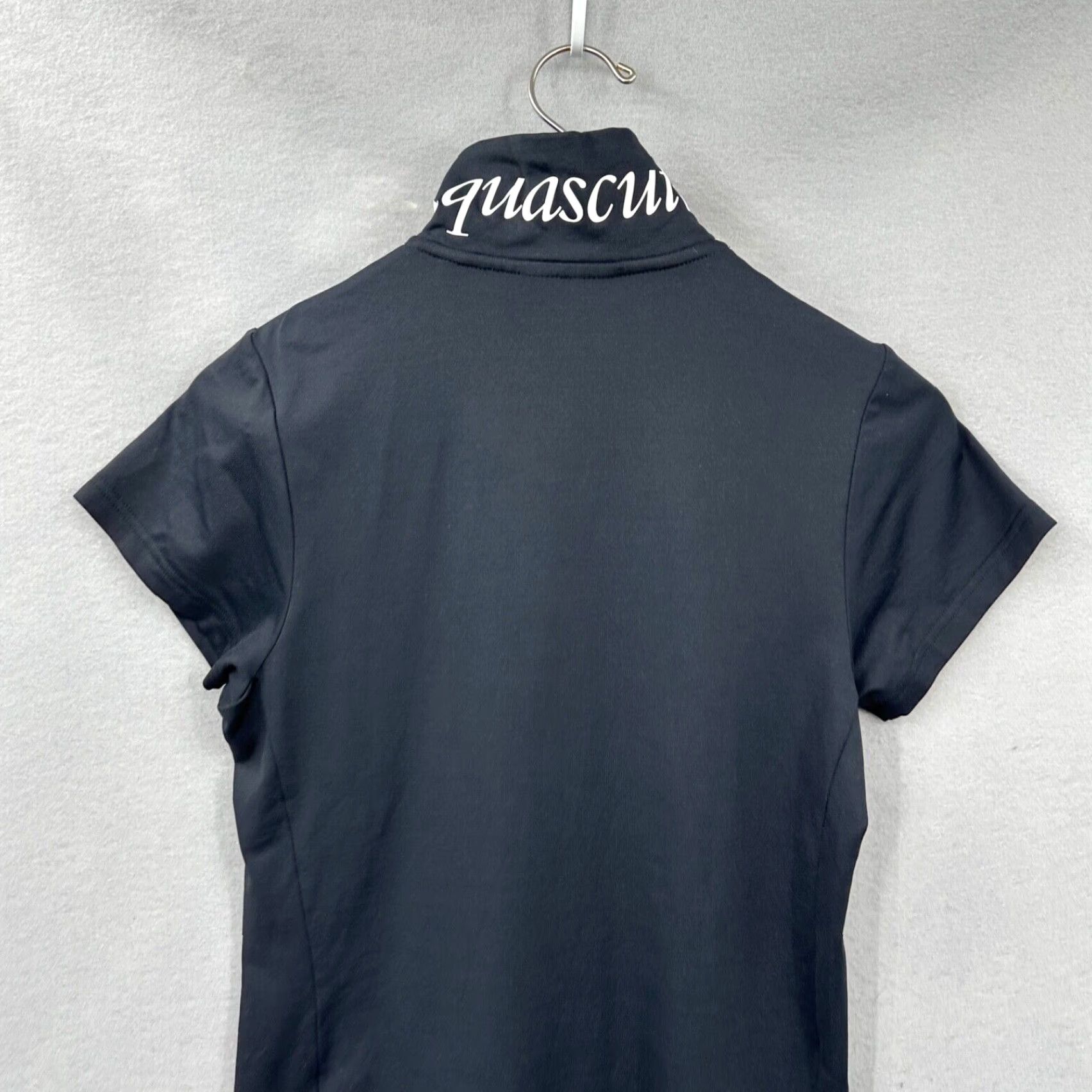 Aquascutum Aquascutum London Shirt Womens Small Athetic Black Logo High Neck Zip Front READ Size S / US 4 / IT 40 - 7 Thumbnail
