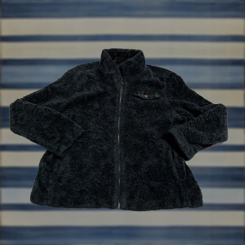 Pendleton VINTAGE Pendleton Jacket Womens XL Fleece Pile Plaid Blue Full Zip Up Pockets Size XL / US 12-14 / IT 48-50 - 1 Thumbnail