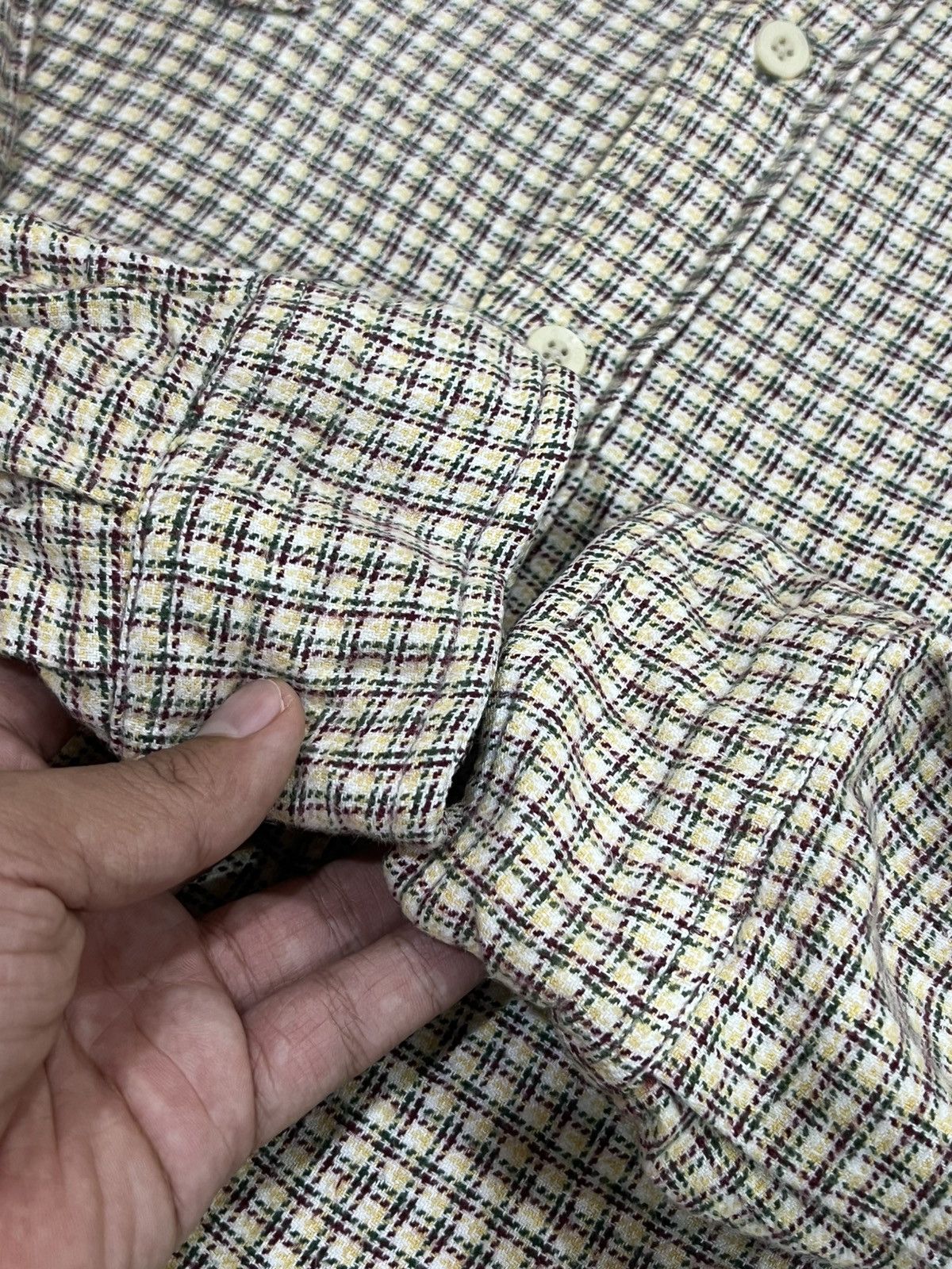 Levi's Vintage Clothing Vtg 90's Levis Double Pocket Flannel Shirt Size US XL / EU 56 / 4 - 13 Thumbnail