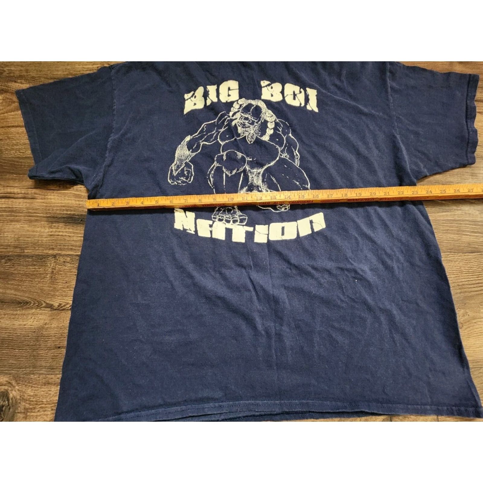 Gildan Mens T Shirt 2XL Blue Double-Sided I Eat Small People Big Boi Nation Shirt Size US XXL / EU 58 / 5 - 4 Thumbnail