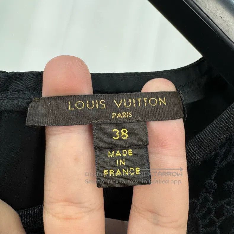 Louis Vuitton Louis Vuitton Black lace full print vest dress Size XS / US 0-2 / IT 36-38 - 5 Thumbnail