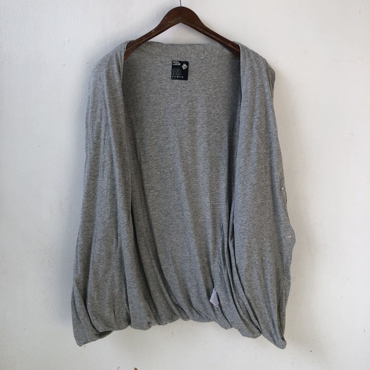 Japanese Brand PPFM Asemmetrical Double Layer Cardigan Size US M / EU 48-50 / 2 - 7 Thumbnail