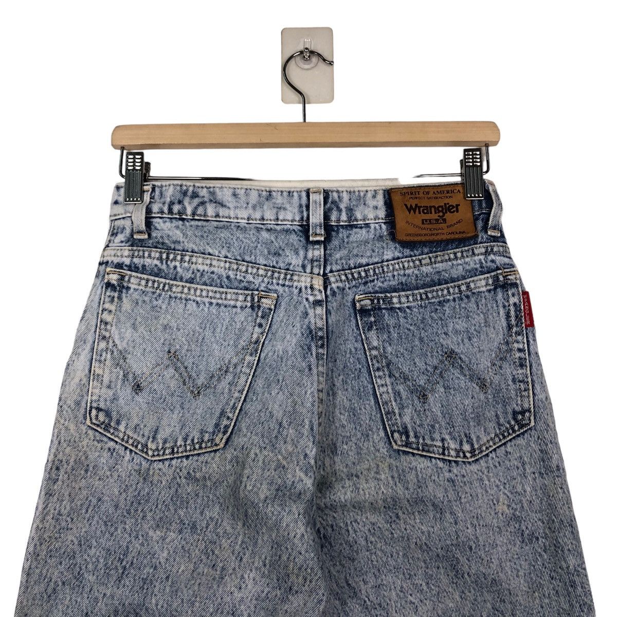Japanese Brand 🔥VINTAGE FLARE ACID WASH DESIGN WRANGLER USA Size US 28 / EU 44 - 10 Thumbnail