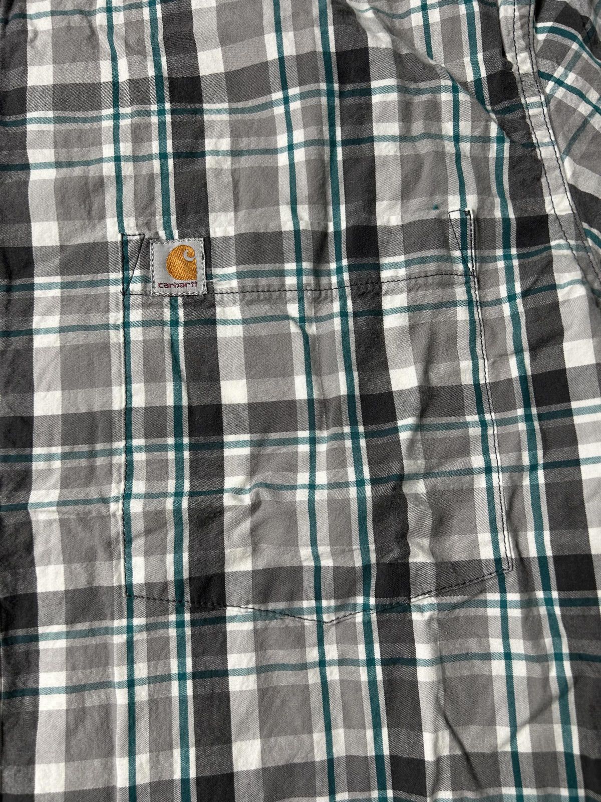 Carhartt Carhartt Pocket Shirt Heavyweight Overshirt Workwear Plaid Size US XL / EU 56 / 4 - 3 Thumbnail