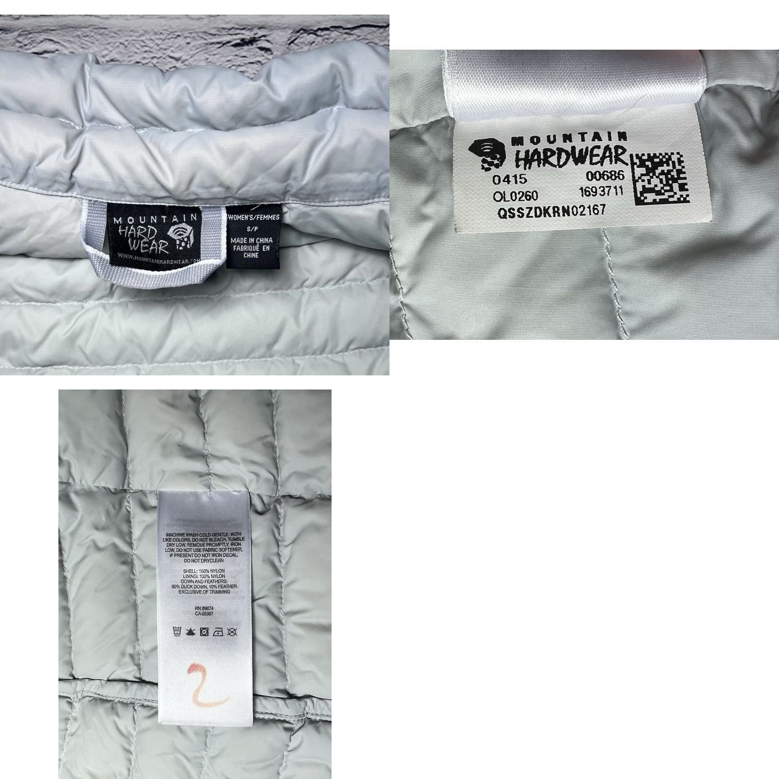 Mountain Hardwear VINTAGE Mountain Hardwear Down Puffer Jacket Women’s S Light Grey Nip?? Size S / US 4 / IT 40 - 8 Thumbnail