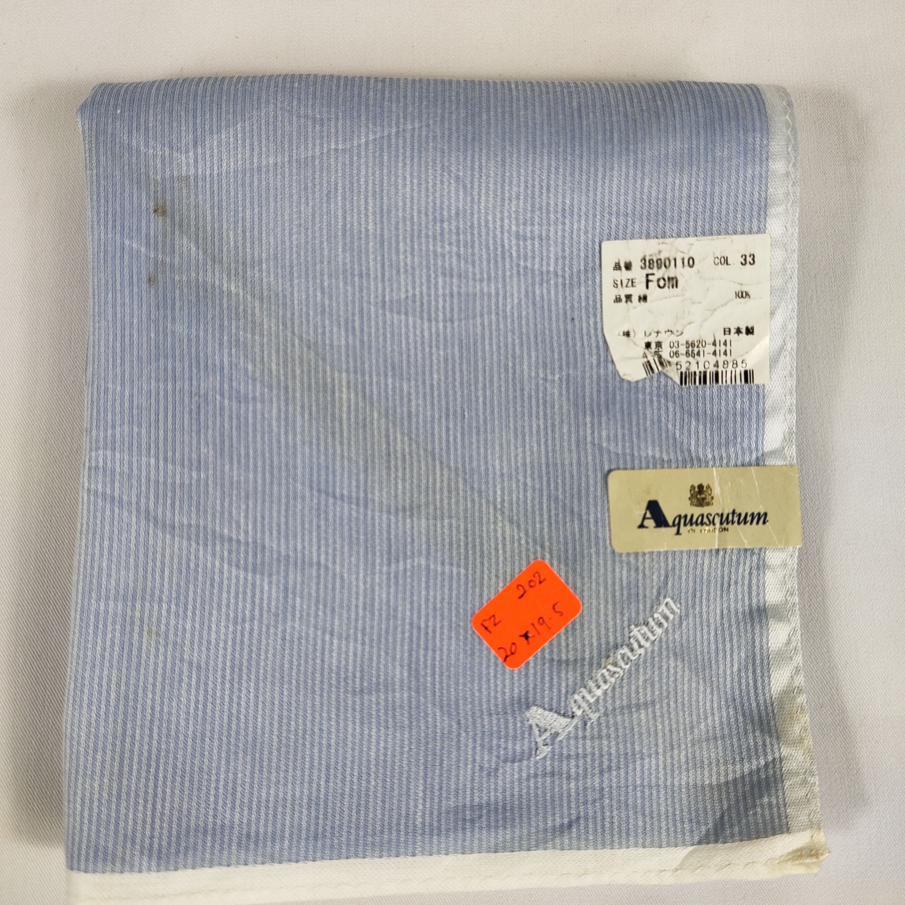 Aquascutum × Vintage Aquascutum Handkerchief / Neckerchief / Bandana FZ202 Size ONE SIZE - 2 Thumbnail