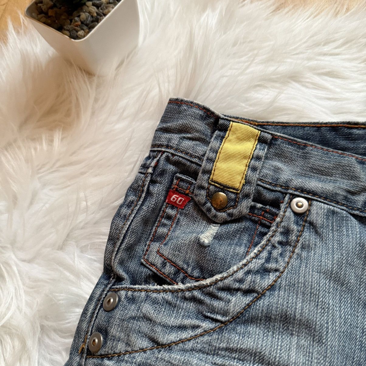 Miss Sixty 📌 Crazy Miss Sixty Vintage Washed Y2K Denim Shorts Size 29" - 7 Thumbnail