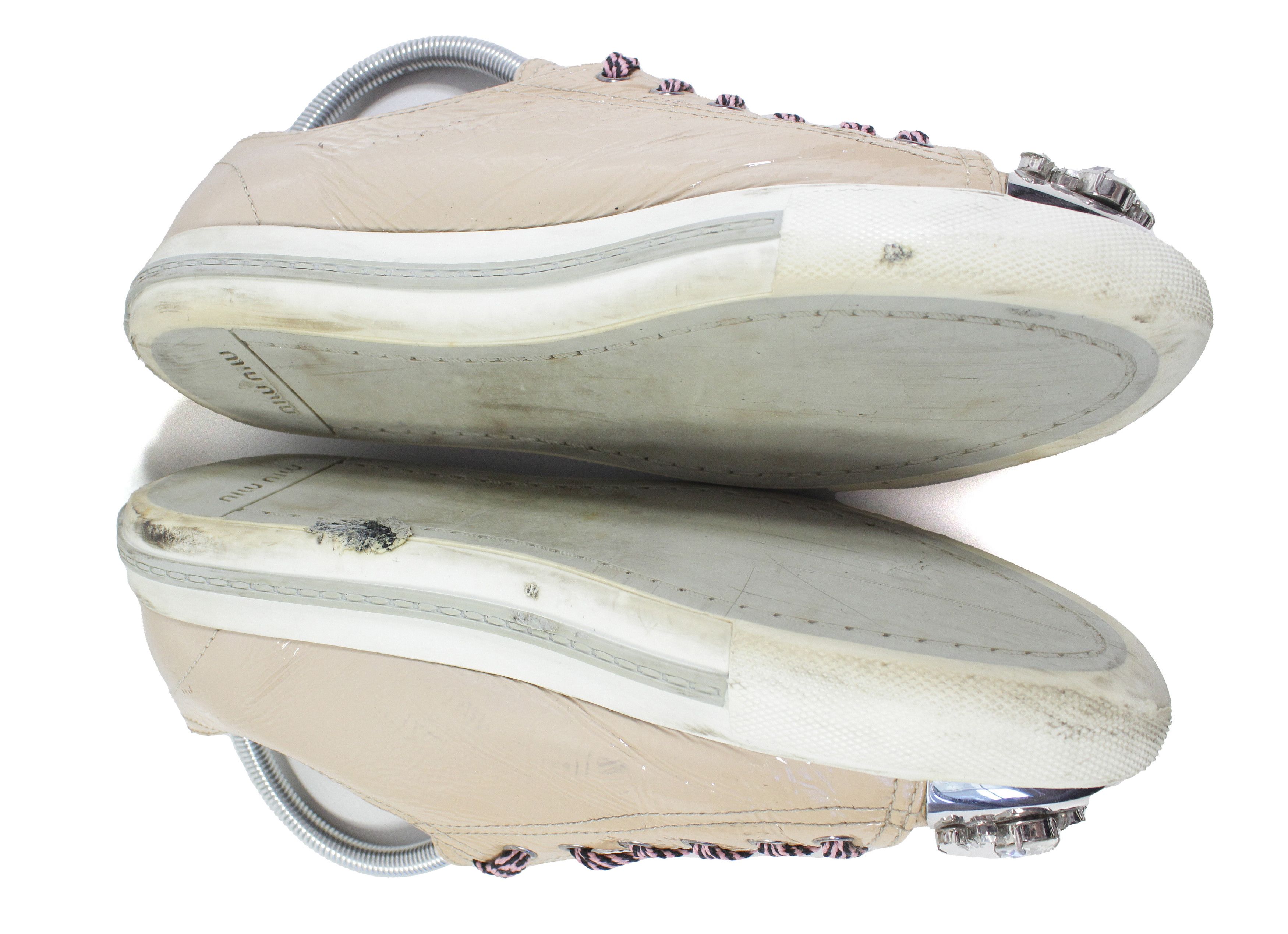 Miu Miu Rocks Patent Leather Sneakers Size US 10.5 / IT 40.5 - 5 Thumbnail