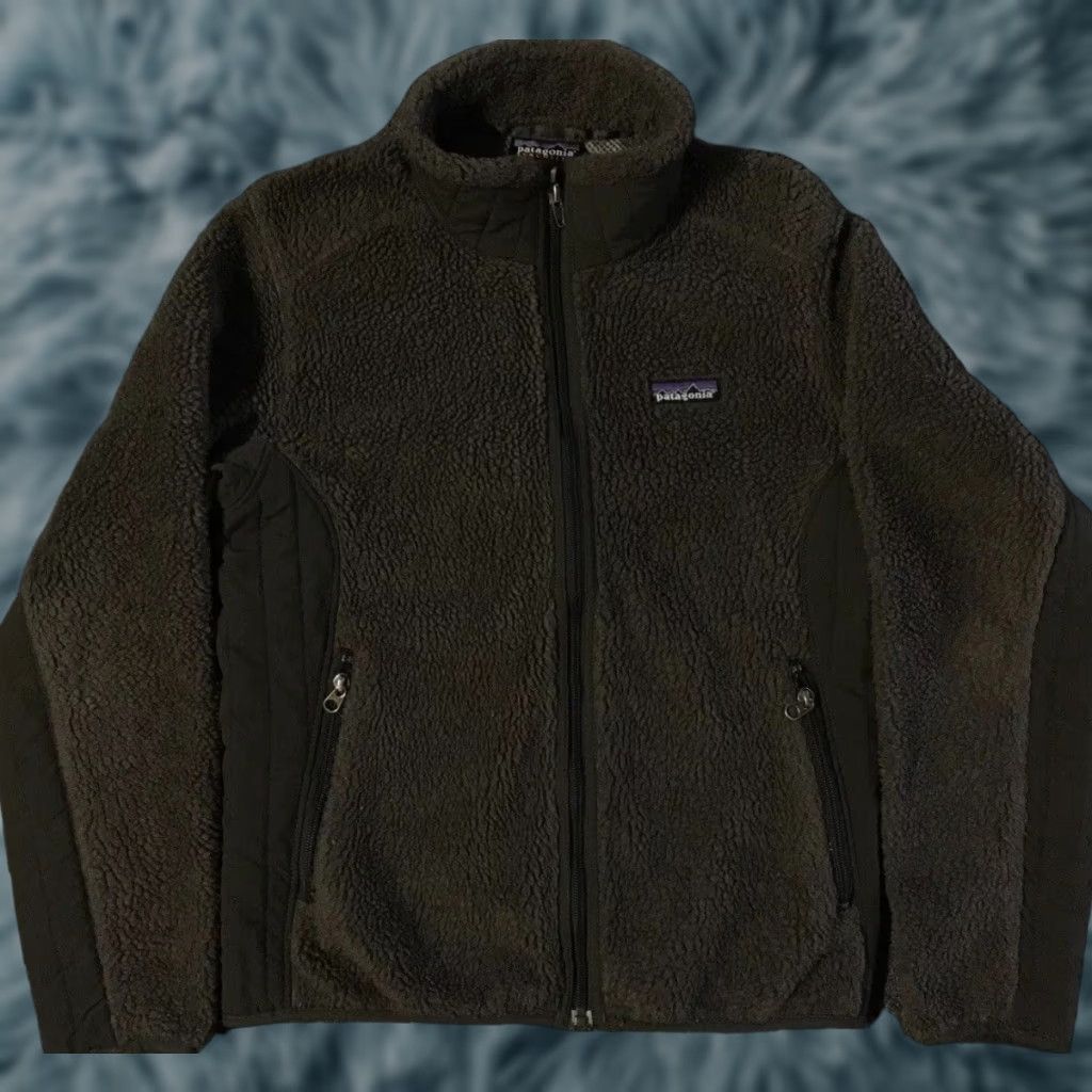 Patagonia Vtg Patagonia Synchilla Deep Pile Fleece Jacket S Snow Climbing Hiking Ski 90s Women Brown Full Zip Pockets Vintage Active Jacket Size S / US 4 / IT 40 - 1 Thumbnail