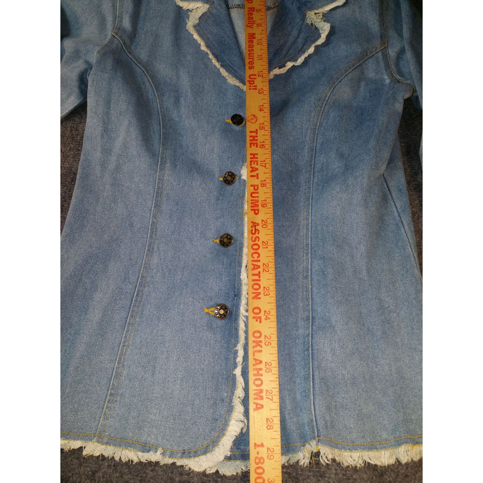 Other Vintage Maria Gabrielle New York Denim Jacket Women Sz 8 Fra Size M / US 6-8 / IT 42-44 - 3 Thumbnail