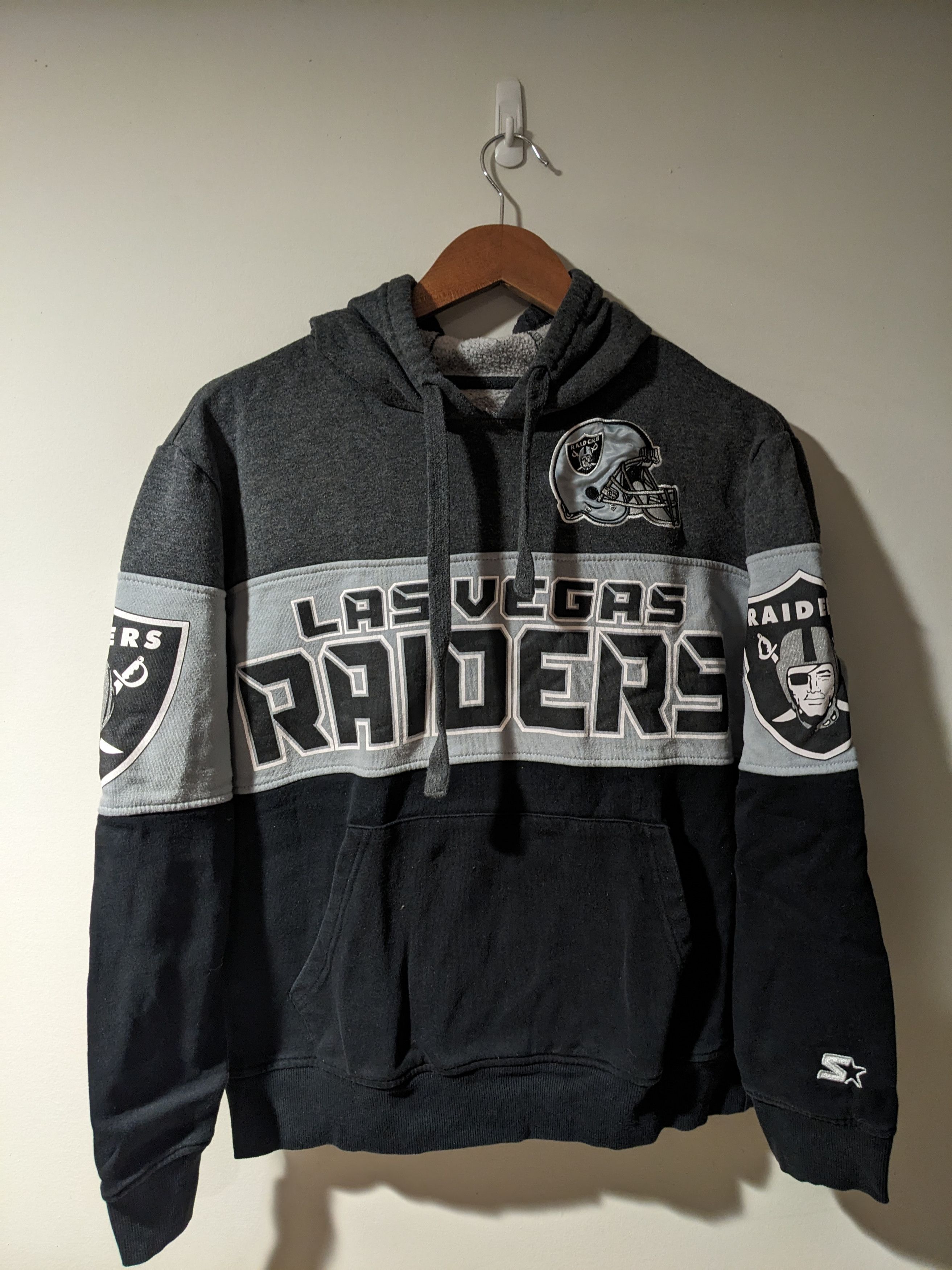 NFL × Starter × Vintage Las Vegas Raiders NFL Football Retro Starter Medium Hoodie Size US M / EU 48-50 / 2 - 1 Thumbnail