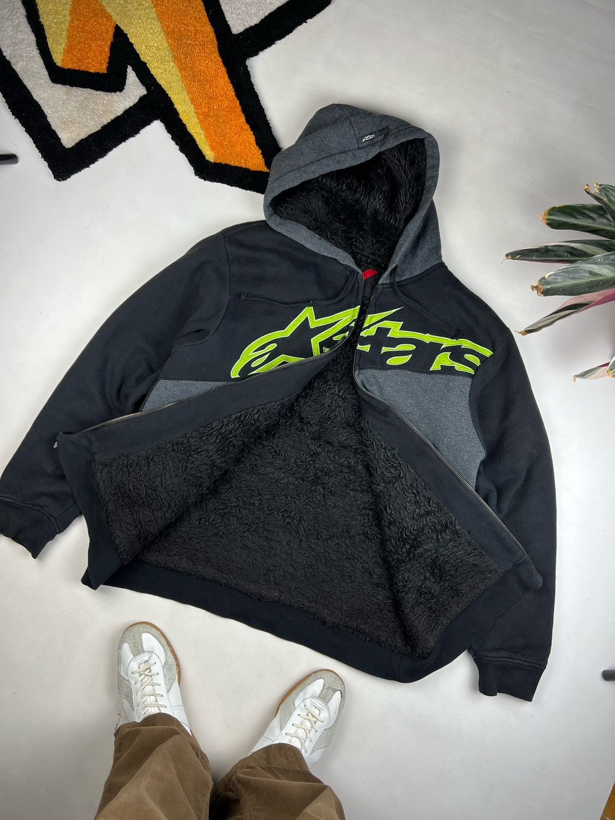 Other Alpinestars zip hoodie sweater jacket sherpa Size US XL / EU 56 / 4 - 2 Thumbnail