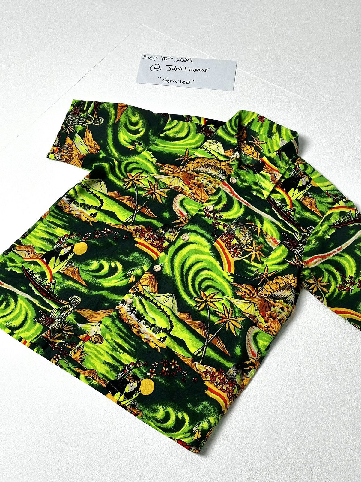 Vintage Green Hawaii Shirt Size US M / EU 48-50 / 2 - 1 Thumbnail