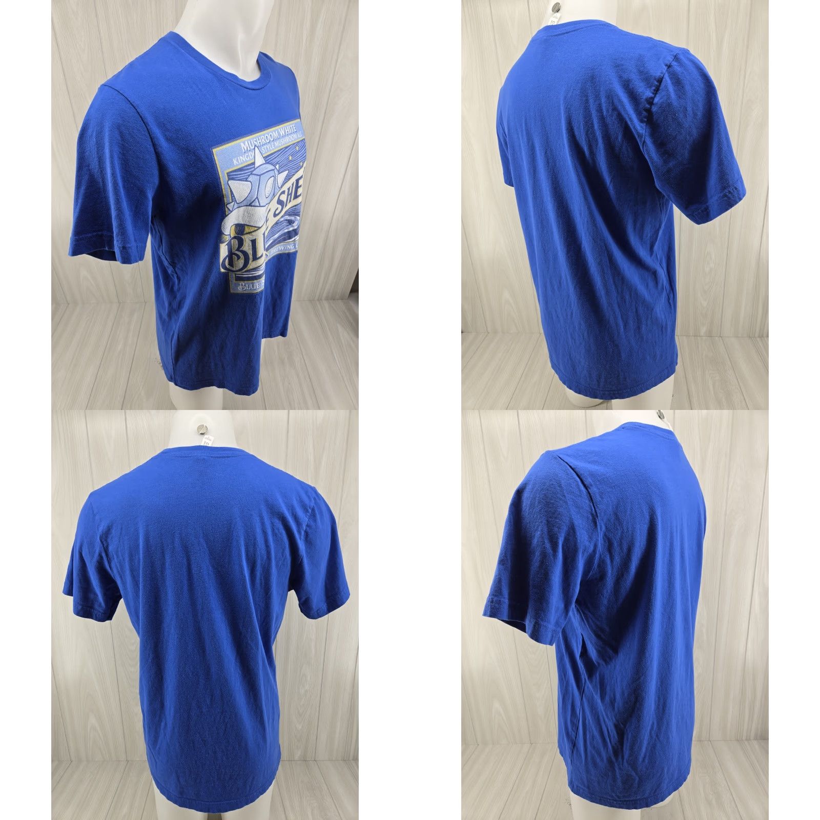 Vintage VINTAGE Blue Shell Brewing Co Shirt L Mens Short Sleeve T-Shirt Blue Size US L / EU 52-54 / 3 - 8 Thumbnail