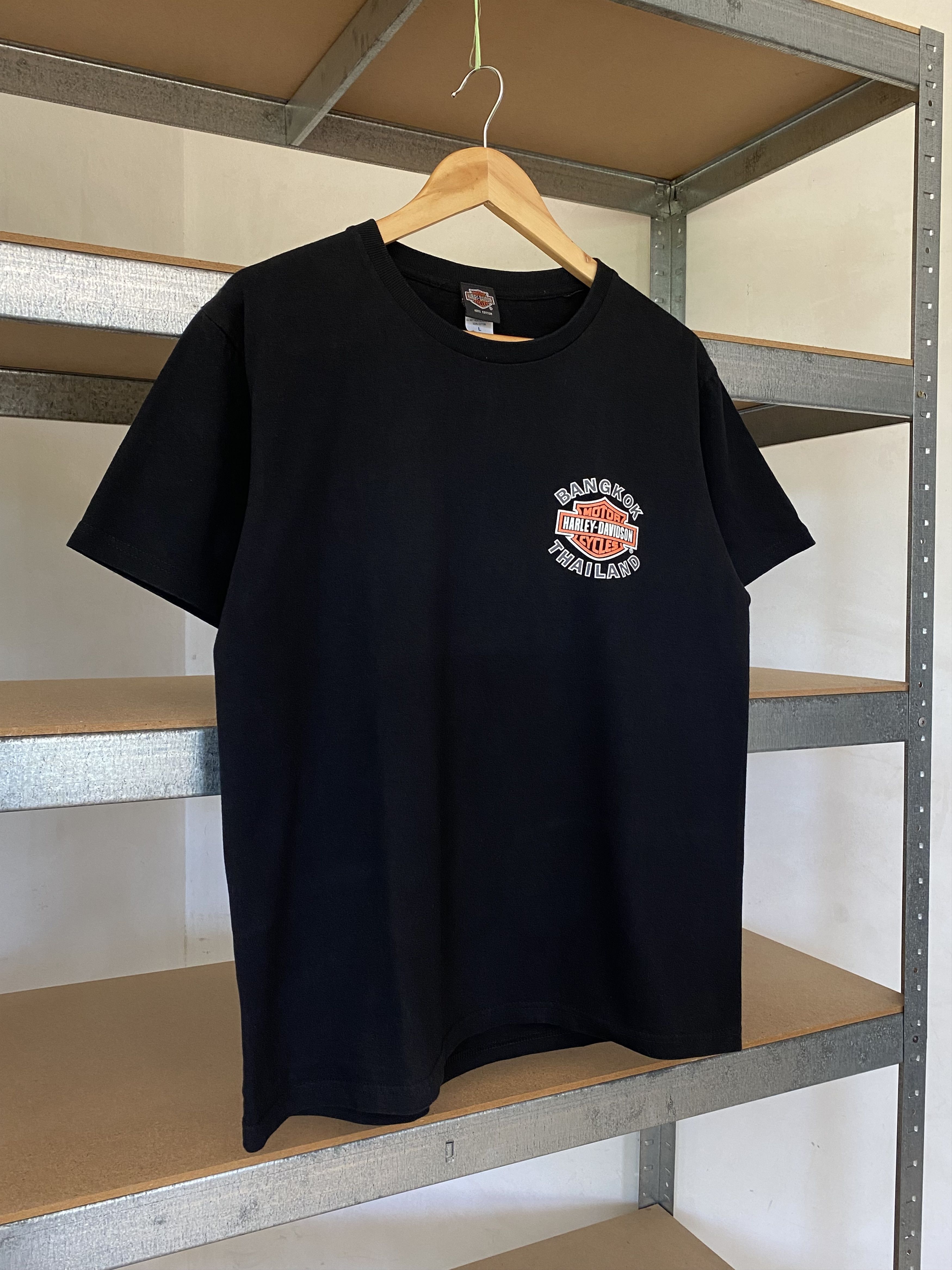 Harley Davidson Harley Davidson Bangkok Thailand Vintage Black Tee Size US L / EU 52-54 / 3 - 4 Thumbnail