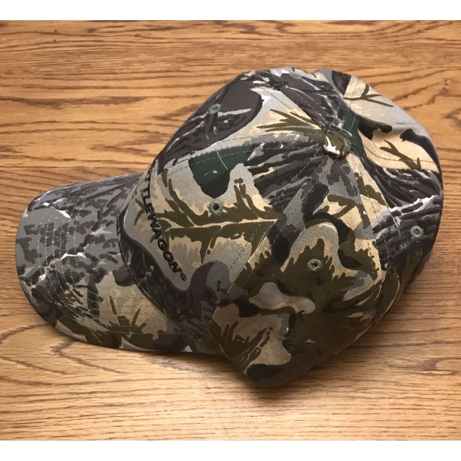 Logo 7 Mountain Lakes Inc. Camo Baseball Cap Hat Embroidered Logo Adjustable Brown Size ONE SIZE - 3 Thumbnail