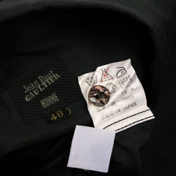 Jean Paul Gaultier Cotton Basic Shirt in Black, Size 48 Size US M / EU 48-50 / 2 - 20 Thumbnail