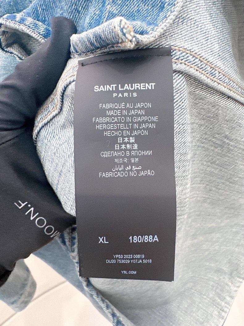 Saint Laurent Paris Saint Laurent Paris denim jacket Size US XL / EU 56 / 4 - 4 Thumbnail