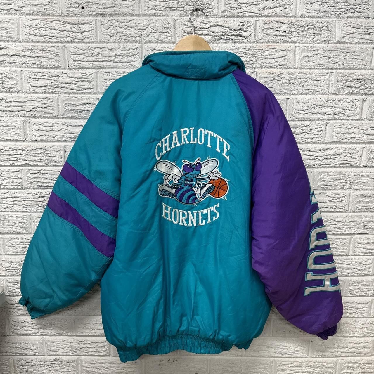 Charlotte hornets logo popular 7 full zip jacket