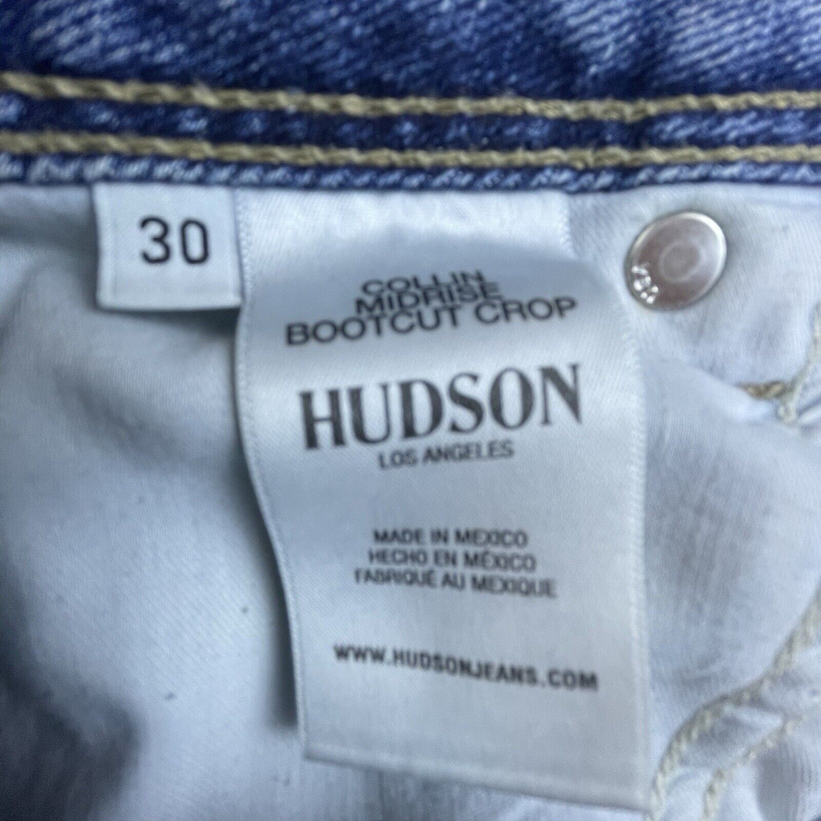 Hudson Hudson Jeans Womens 30 Collin Bootcut Crop Flap Pockets Size 30" / US 8 / IT 44 - 9 Thumbnail