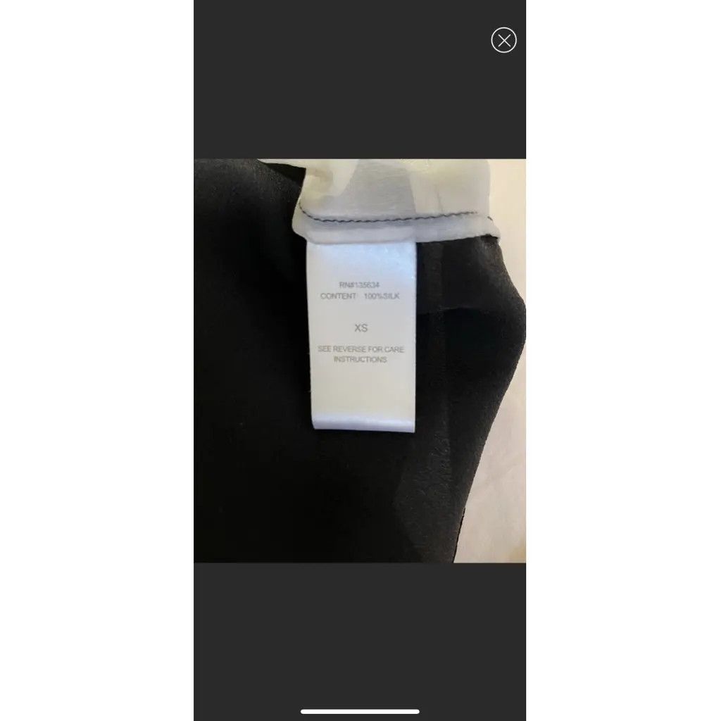 Other Chelsea Flower Black Silk Top – XS Size XS / US 0-2 / IT 36-38 - 4 Thumbnail