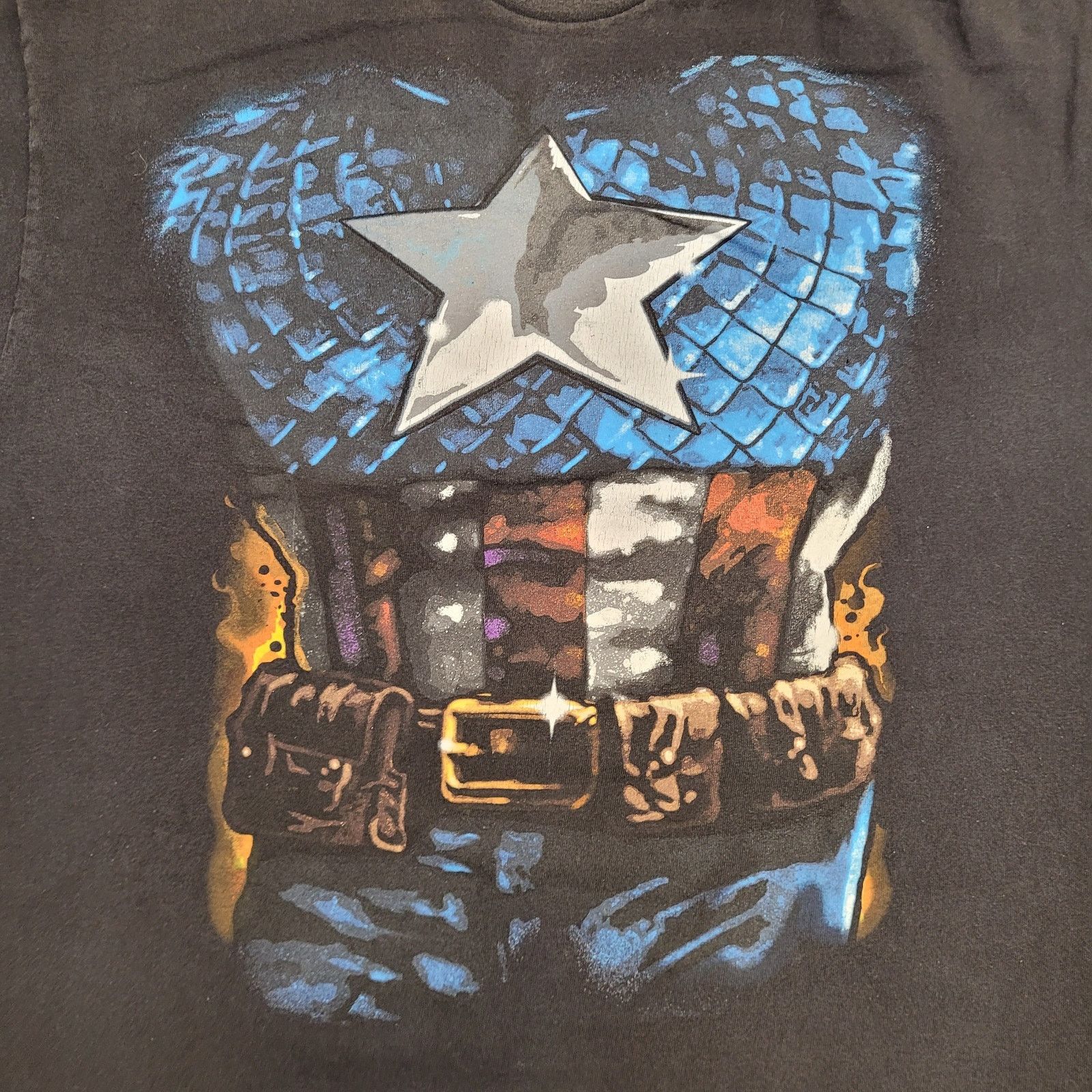 Vintage VTG Y2K Captain America Marvel Shirt 2XL 24x28 Mad-Engine Size US XXL / EU 58 / 5 - 3 Thumbnail