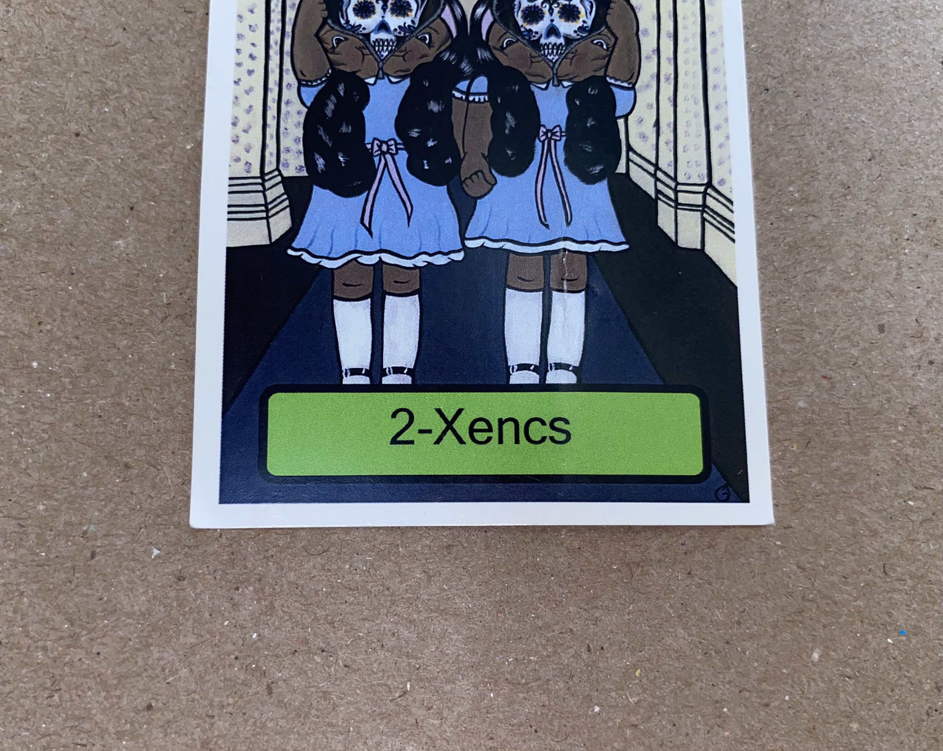 Other Gutter Kids 2-Xencs baseball card pop art Garbage Pail Kid! Size ONE SIZE - 5 Thumbnail