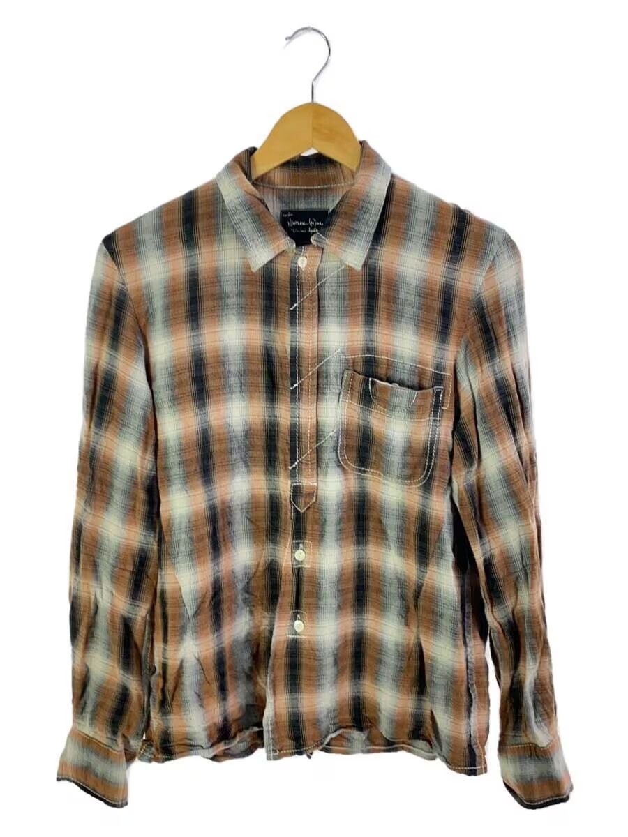 image of Number N Ine Aw08 Portland Plaid Button Shirt in Brown, Men's (Size Medium)