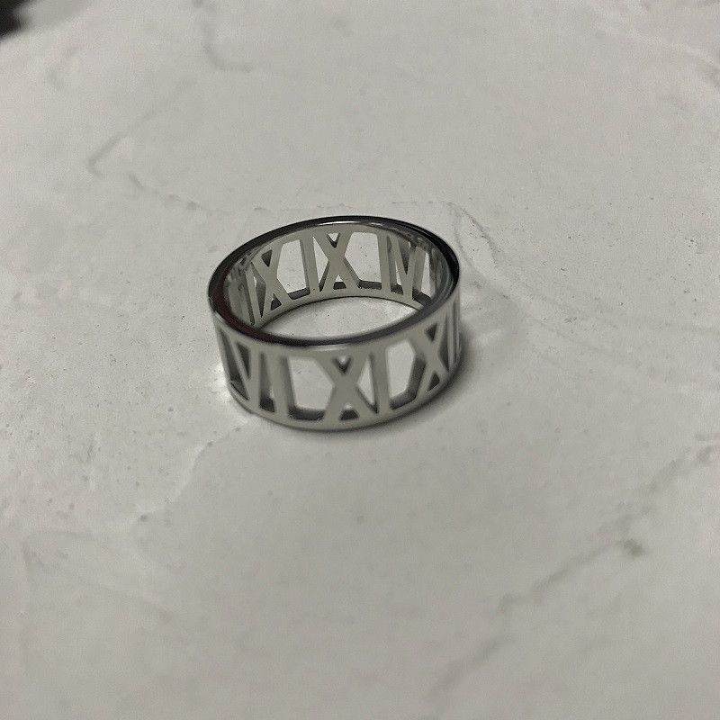 Jewelry Retro Jewelry Rings Open Size Chrome Ring (Size 7-13) Size ONE SIZE - 3 Thumbnail