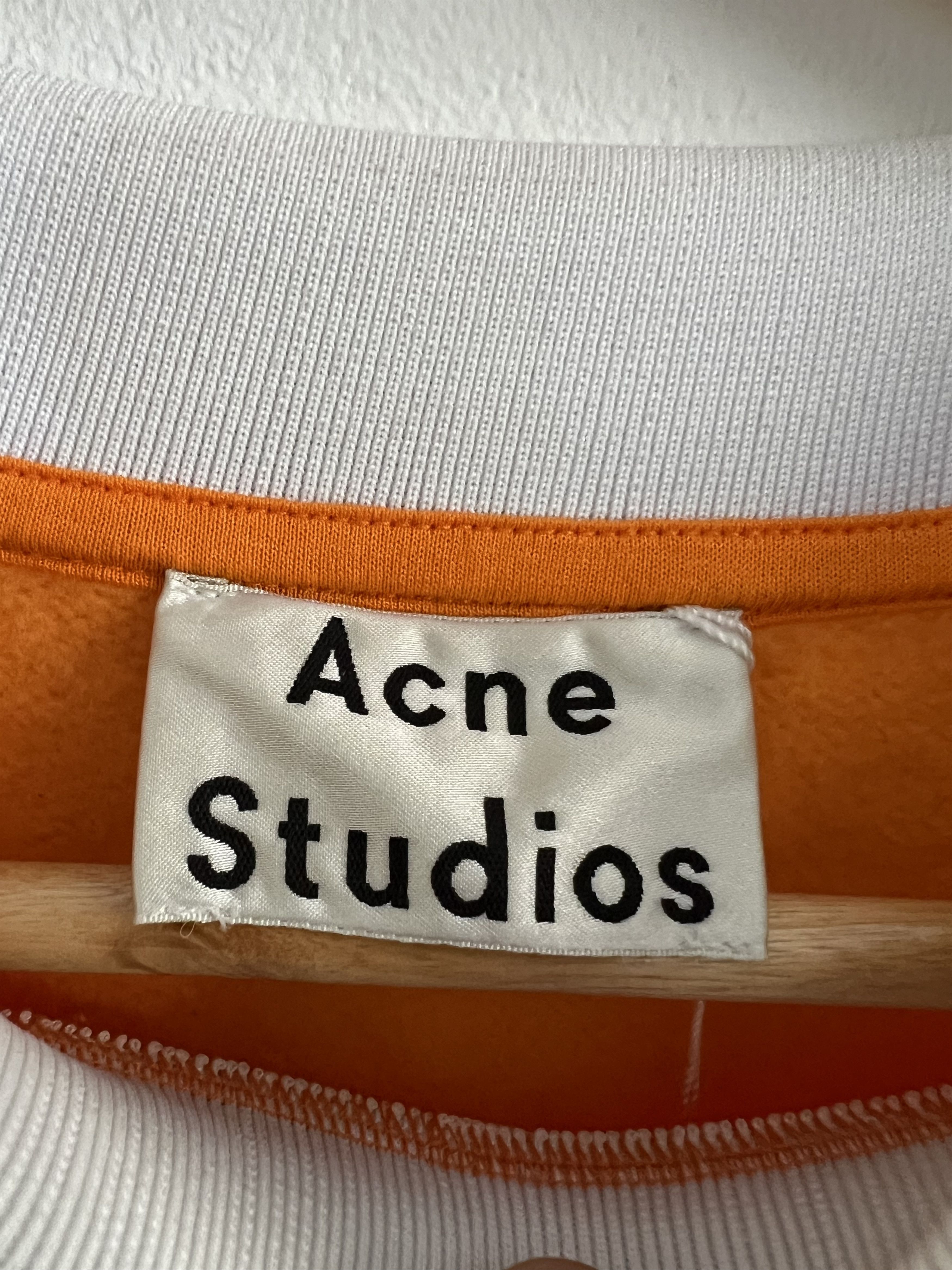 Acne Studios Acne Studios Orange Sweatshirt Jacquard Size US S / EU 44-46 / 1 - 4 Thumbnail